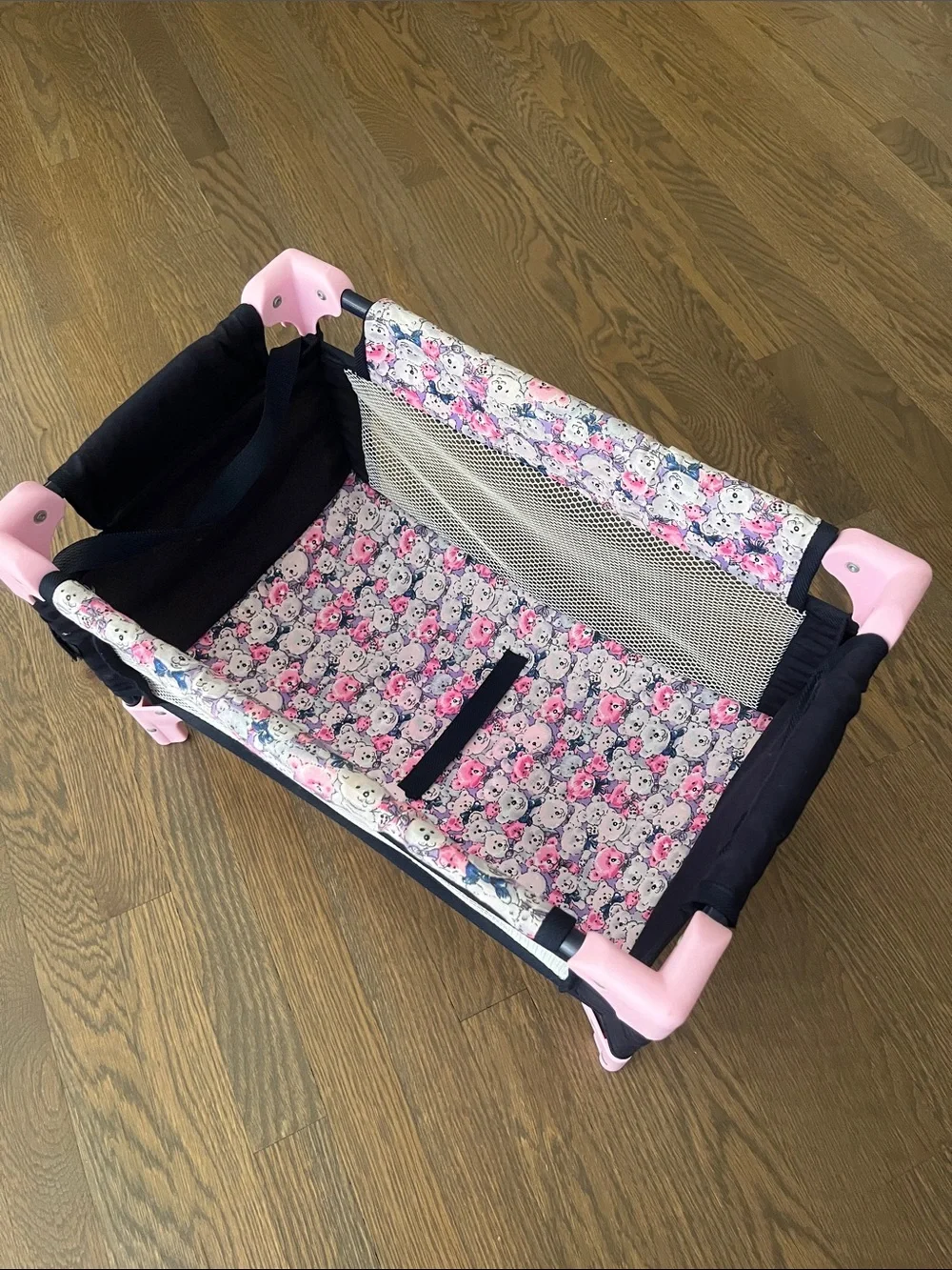 Baby Doll Crib with Teddy Bear Theme